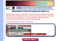 Desktop Screenshot of centraldeaudio.com
