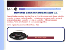 Tablet Screenshot of centraldeaudio.com